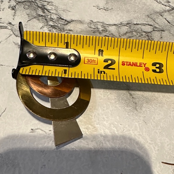 Artisan Gold and Silver Spiral Brooch - Picture 8 of 8